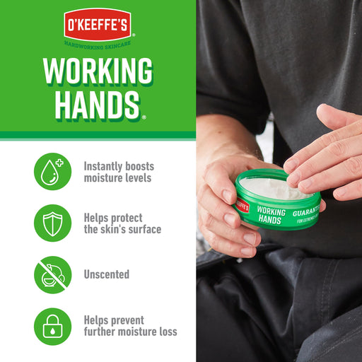 O'Keeffes Working Hands Repair Cream 96g Jar - Hand & Body Lotion at MySupplementShop by O'Keeffe's