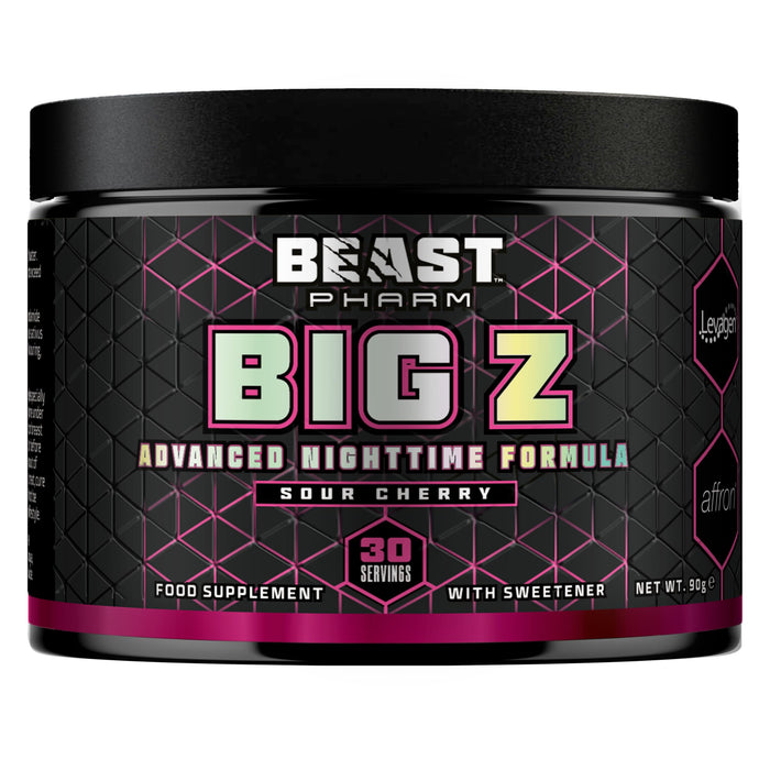 Beast Pharm Big Z Advanced Nighttime Formula 90g Sour Cherry - Mineral Supplement at MySupplementShop by Beast Pharm