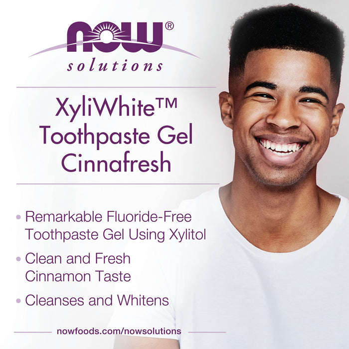 NOW Foods XyliWhite, Cinnafresh Toothpaste Gel - 181g - Health and Wellbeing at MySupplementShop by NOW Foods