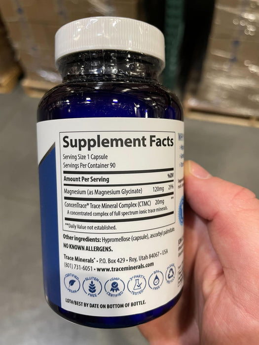 Magnesium Glycinate - 90 caps - Vegan Products at MySupplementShop by Trace Minerals