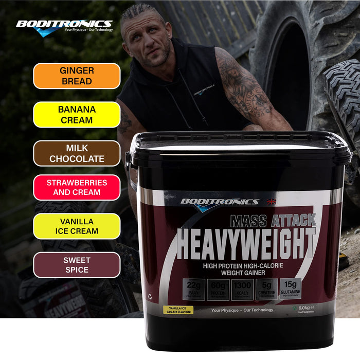 Mass Attack Heavyweight Vanilla 6kg - Sports Nutrition at MySupplementShop by Boditronics