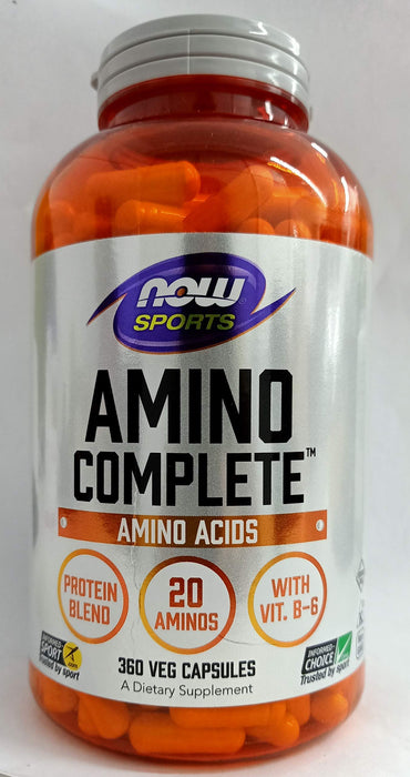 NOW Foods Amino Complete - 360 vcaps - Amino Acids and BCAAs at MySupplementShop by NOW Foods