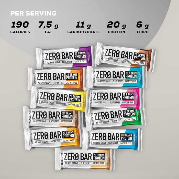 BioTechUSA Zero Bar KIT Flavour Mix - 10 x 50g