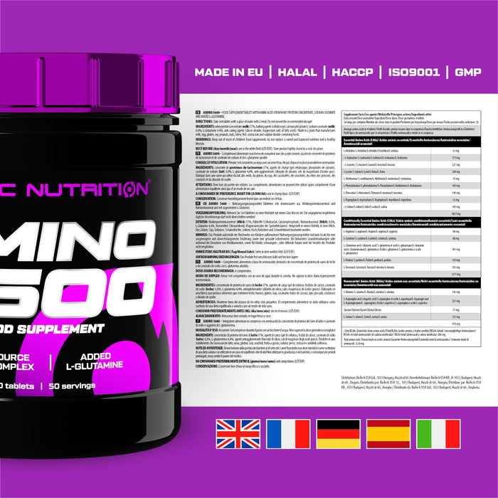 SciTec Amino 5600 - 500 tablets (EAN 5999100033825)