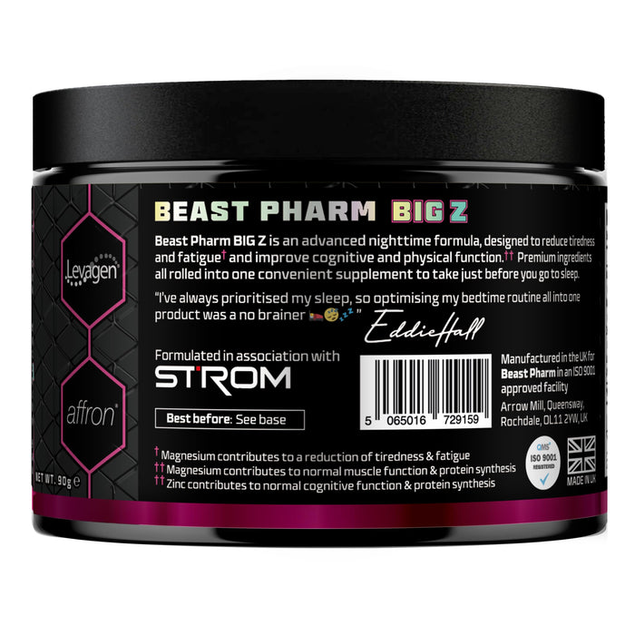 Beast Pharm Big Z Advanced Nighttime Formula 90g Sour Cherry - Mineral Supplement at MySupplementShop by Beast Pharm