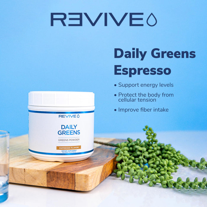 Daily Greens Powder, Espresso - 510g - Sports Nutrition at MySupplementShop by Revive