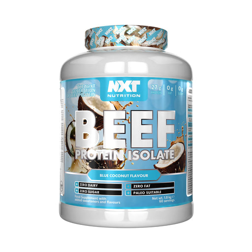 NXT Nutrition Beef Protein Isolate 1.8kg - Blue Coconut - Beef Proteins at MySupplementShop by NXT Nutrition