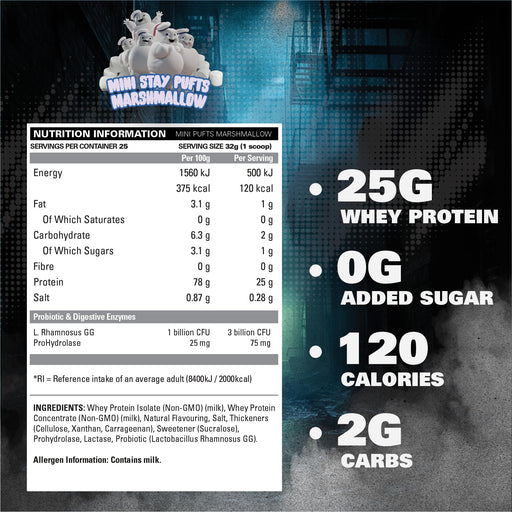 EHP Labs EHP Labs OxyWhey 910g Mini Pufts Marshmallow - Whey Proteins at MySupplementShop by EHP LABS