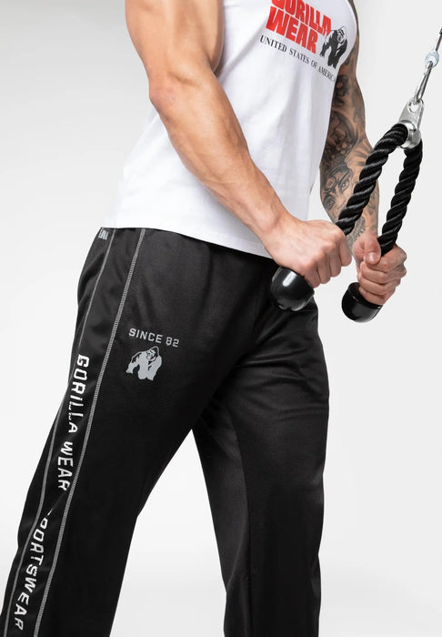 Gorilla Wear Functional Mesh Pants - Black/White - Pants at MySupplementShop by Gorilla Wear