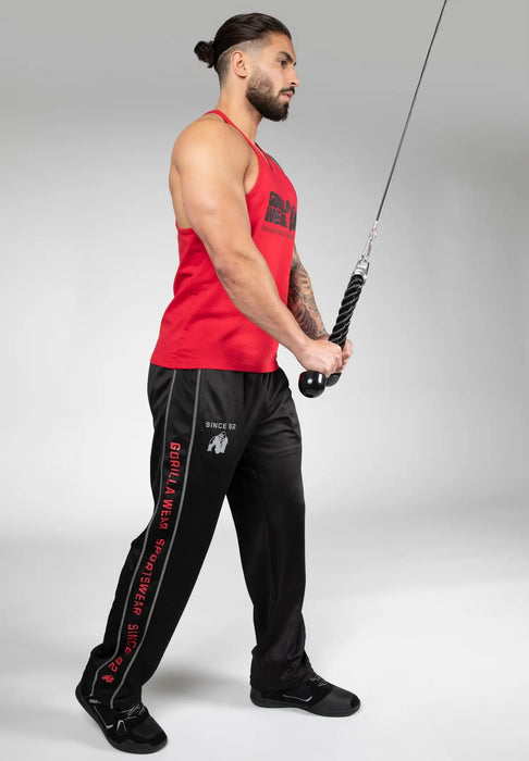 Gorilla Wear Functional Mesh Pants - Black/Red - Pants at MySupplementShop by Gorilla Wear