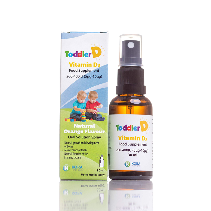 ToddlerD 200-400iu Vitamin D3 Spray - 30ml