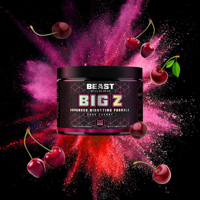 Beast Pharm Big Z Advanced Nighttime Formula 90g Sour Cherry - Mineral Supplement at MySupplementShop by Beast Pharm