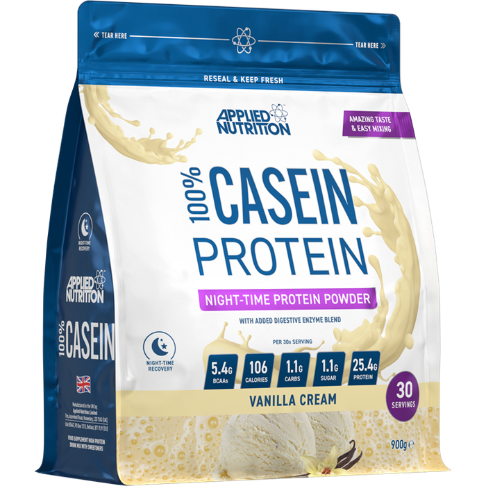 Applied Nutrition Casein 900g - Vanilla - Casein Proteins at MySupplementShop by Applied Nutrition