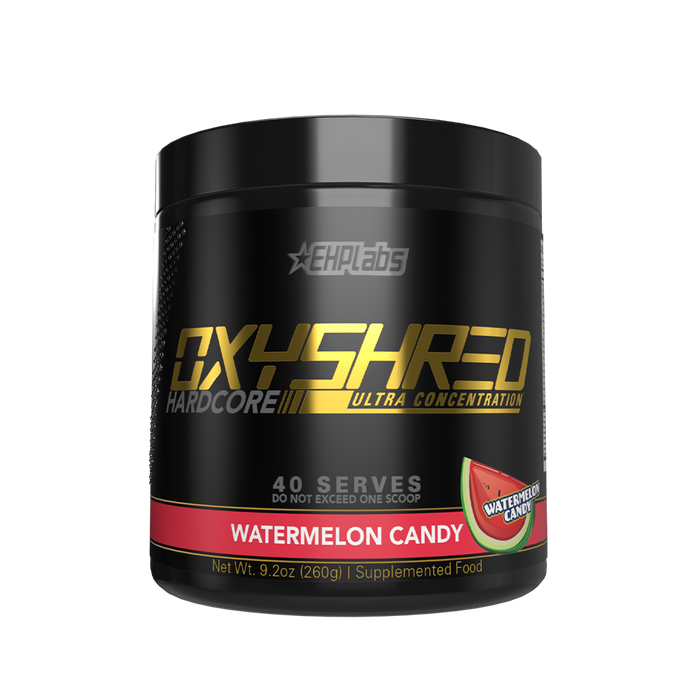 EHP Labs OxyShred Hardcore 40 Servings 275g - Watermelon Candy - Pre Workout at MySupplementShop by Ehp Labs