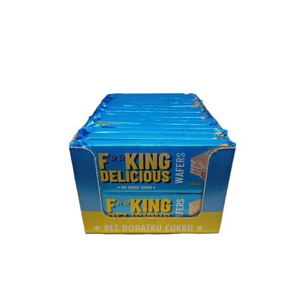 Allnutrition Fitking Delicious Wafers, Cream - 32 x 80g