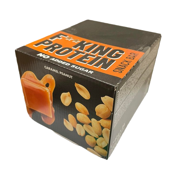 Allnutrition Fitking Protein Snack Bar, Caramel Peanut - 24 x 40g