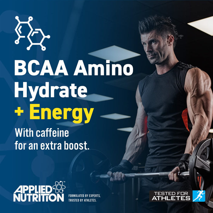 Applied Nutrition BCAA Amino-Hydrate + Energy Cans, Cloudy Lemonade - 12 x 330ml - Drink Flavored at MySupplementShop by Applied Nutrition