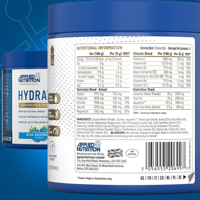Applied Nutrition Hydration+ 240g - Sports & Energy Drink Mixes at MySupplementShop by Applied Nutrition