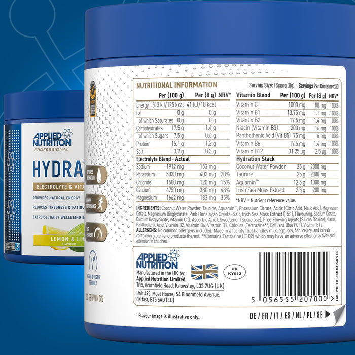 Applied Nutrition Hydration+ 240g - Sports & Energy Drink Mixes at MySupplementShop by Applied Nutrition