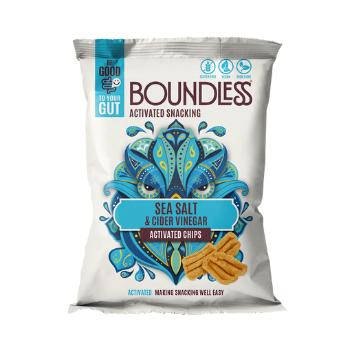 Boundless Activated Chips 10x80g - Sea Salt and Cider Vinegar - Multipack at MySupplementShop by Boundless