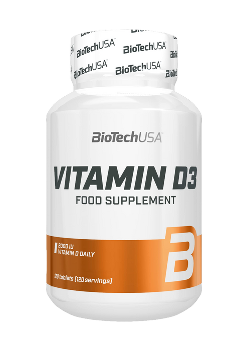 BioTechUSA Vitamin D3, 50mcg - 120 tabs