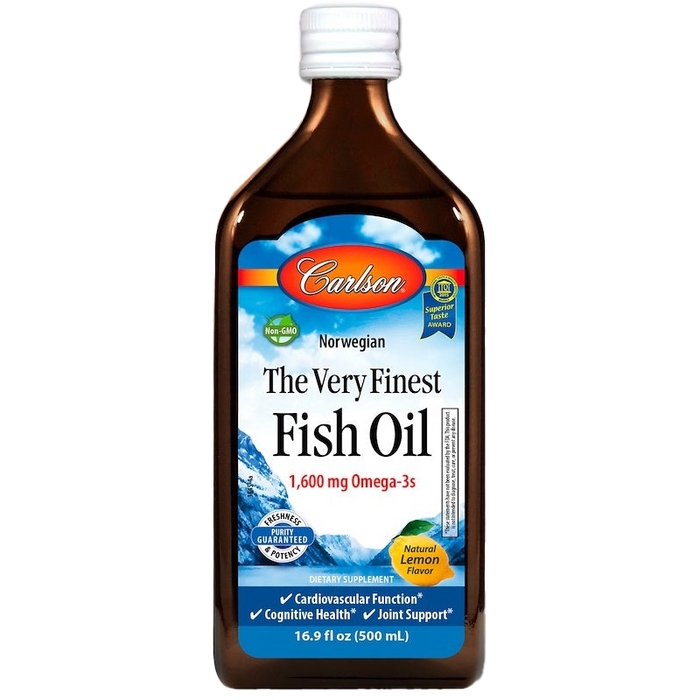 Carlson Labs The Very Finest Fish Oil, Natural Orange - 500 ml.