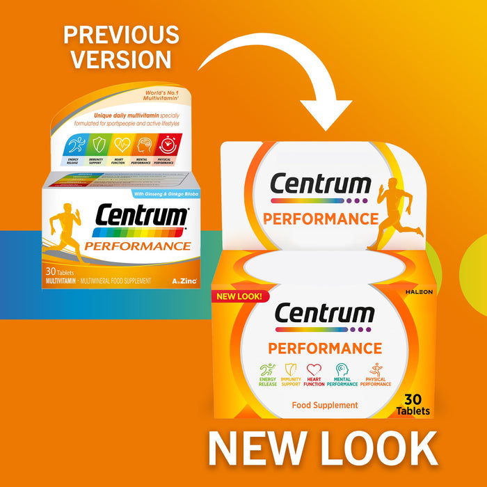 Centrum Performance 30 Tablets - Energy & Mind at MySupplementShop by Centrum