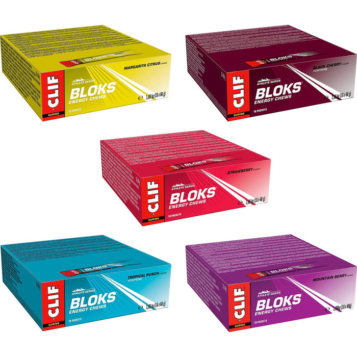 CLIF BLOK Energy Chews - Fuel Your Performance 18 x 60g - Sports Nutrition at MySupplementShop by CLIF