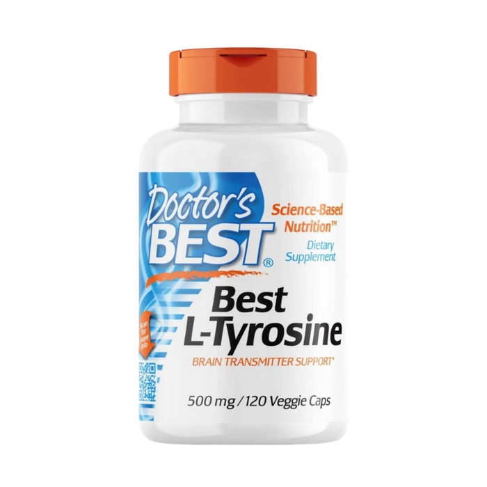 Doctor's Best, Best L-Tyrosine 500mg 120 Veggie Capsules