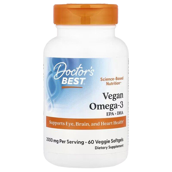 Doctor's Best Vegan Omega-3 EPA + DHA - 60 veggie softgels