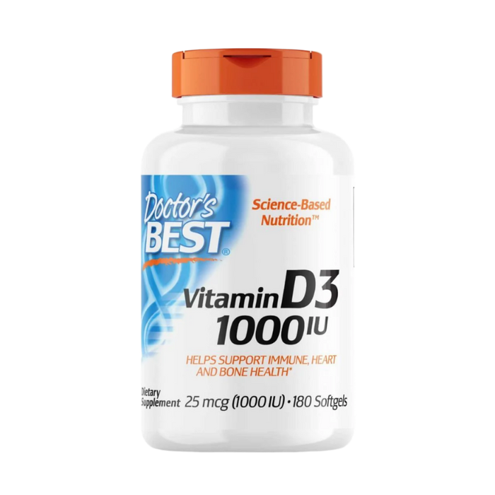 Doctor's Best Vitamin D3 25 mcg (1,000 IU) 180 Softgels