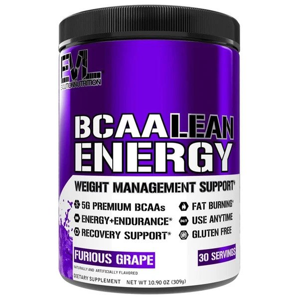 EVLution Nutrition BCAA Lean Energy 309g - Furious Grape - Sports Nutrition at MySupplementShop by EVLution Nutrition