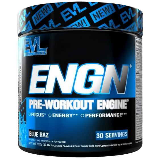 EVLution Nutrition ENGN, Blue Raz - 312 grams