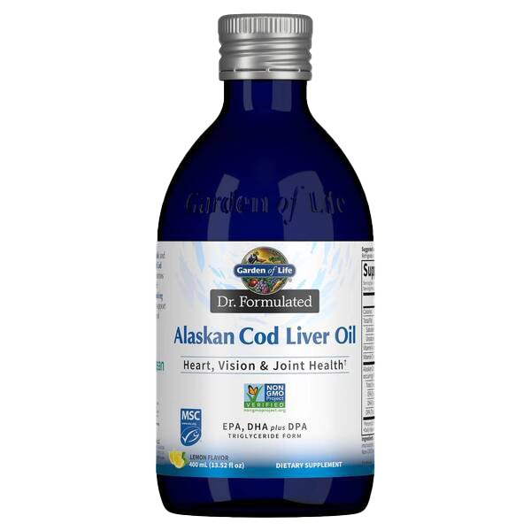 Garden of Life Dr. Formulated Alaskan Cod Liver Oil, Lemon - 400 ml.