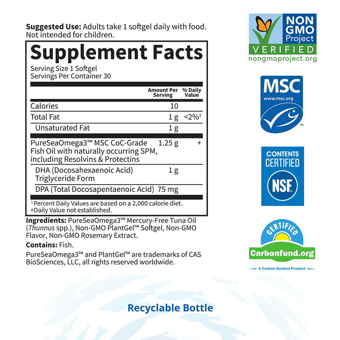 Garden of Life Dr. Formulated DHA, 1000mg (Citrus) - 30 softgels - Omega-3 at MySupplementShop by Garden of Life