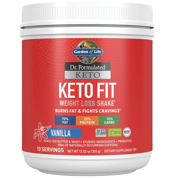 Garden of Life Dr. Formulated Keto Fit, Vanilla - 355g