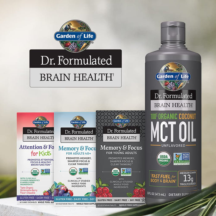 Garden of Life Dr. Formulated Organic Brain Health MCT Oil - 473ml - Nutritional Supplement at MySupplementShop by Garden of Life