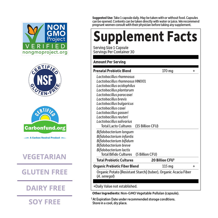 Garden of Life Dr. Formulated Probiotics Once Daily Prenatal - 30 vcaps - Vitamins & Minerals at MySupplementShop by Garden of Life