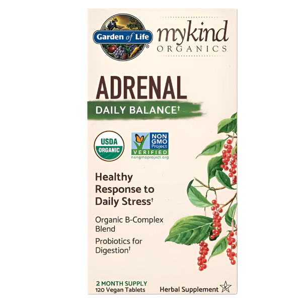 Garden of Life Mykind Organics Adrenal Daily Balance - 120 vegan tabs
