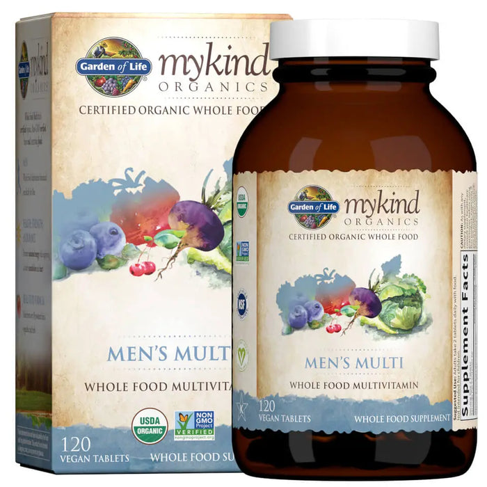 Garden of Life Mykind Organics Men's Multi - 120 vegan tabs - Vitamins & Minerals at MySupplementShop by Garden of Life