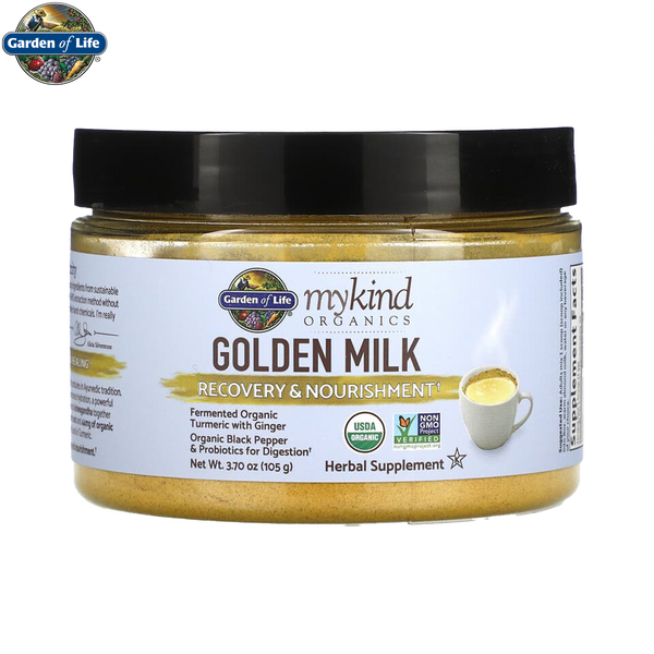 Garden of Life Mykind Organics Golden Milk 105g 30 Servings - Health and Wellbeing at MySupplementShop by Garden of Life