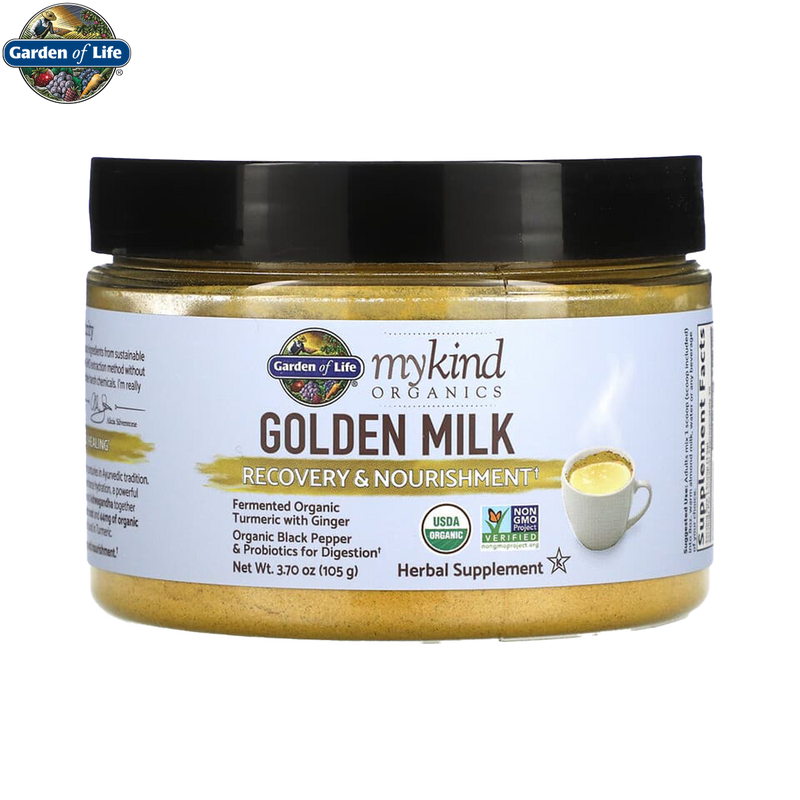 Garden of Life Mykind Organics Golden Milk 105g 30 Servings - Health and Wellbeing at MySupplementShop by Garden of Life