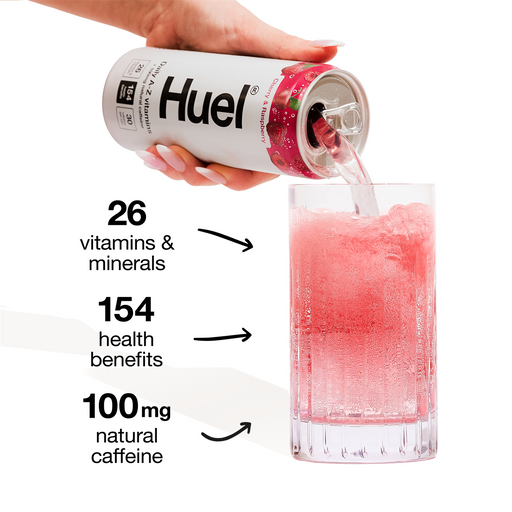 HUEL Daily A-Z Vitamins 12x330ml - Cherry & Raspberry - Sports Nutrition at MySupplementShop by Huel