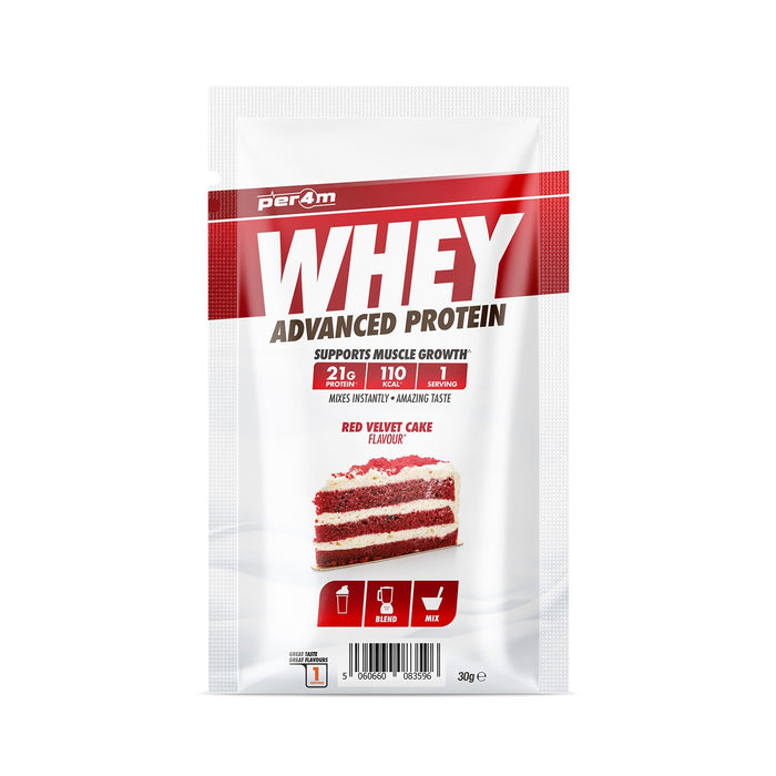 Per4m Whey Protein 30g Sachet - Red Velvet Cake - Whey Protein at MySupplementShop by PER4M Nutrition