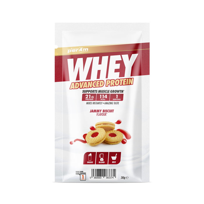 Per4m Whey Protein 30g Sachet - Jammy Biscuit - Whey Protein at MySupplementShop by PER4M Nutrition