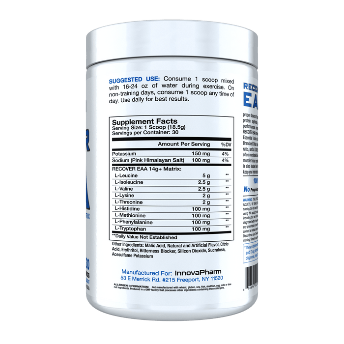 Innovapharm Recover EEA 555g - EAA Supplement at MySupplementShop by Innovapharm