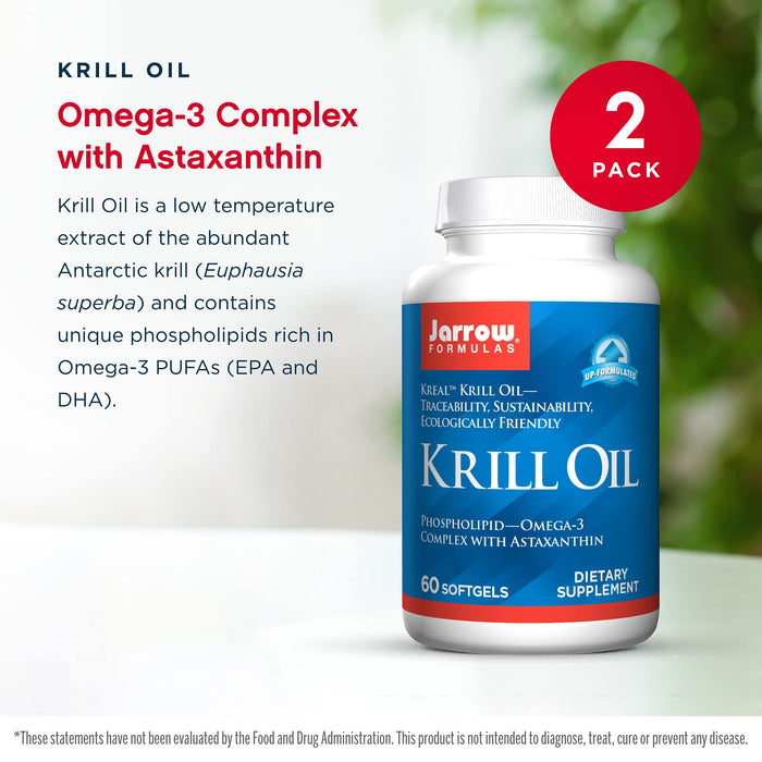 Jarrow Formulas Krill Oil - 60 softgels - Omegas, EFAs, CLA, Oils at MySupplementShop by Jarrow Formulas