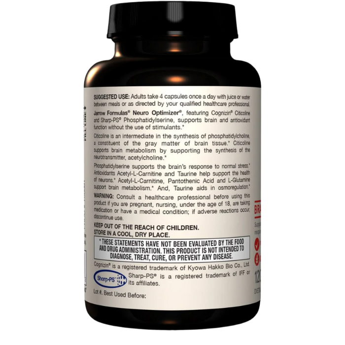 Jarrow Formulas Neuro Optimizer 120 Capsules