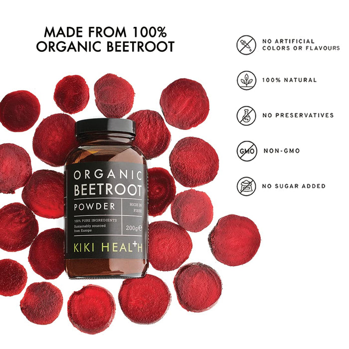 KIKI Health Beetroot Powder Organic - 200g - Health and Wellbeing at MySupplementShop by KIKI Health