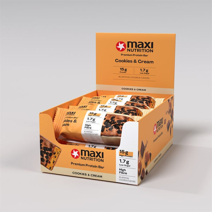 Maxi Nutrition Premium Protein Bars - 12 x 45g Pack - Protein Bar at MySupplementShop by Maxi Nutrition